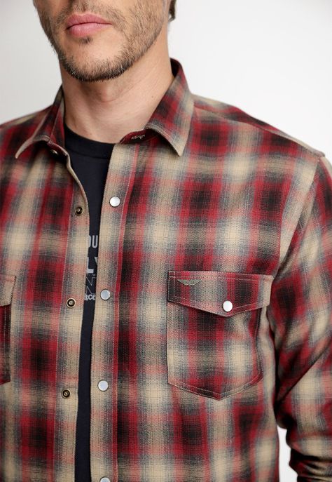 Camisa Checkered College Fj Red-2