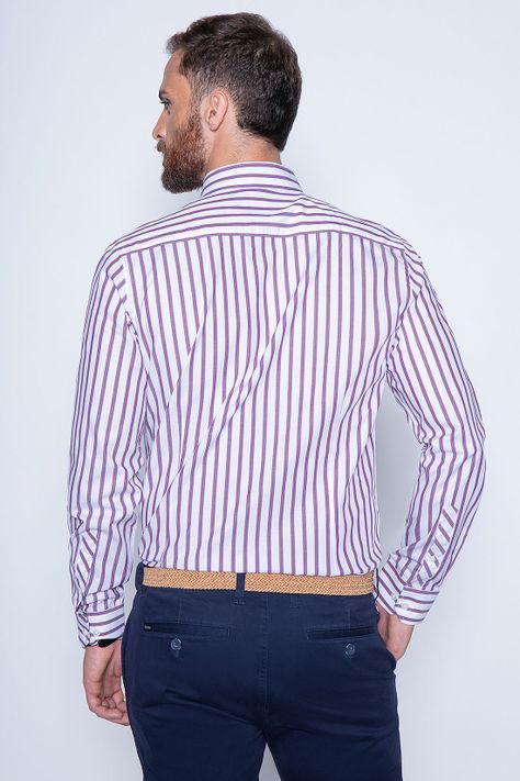 Camisa Striped Irving Sm Burgundy-1