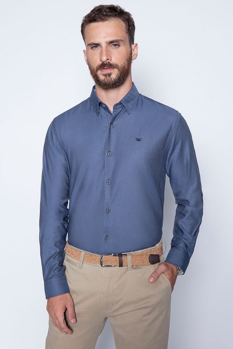 Camisa Smart Casual Fontana Navy-0