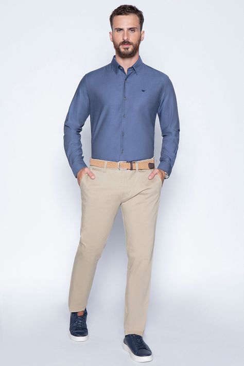 Camisa Smart Casual Fontana Navy-3