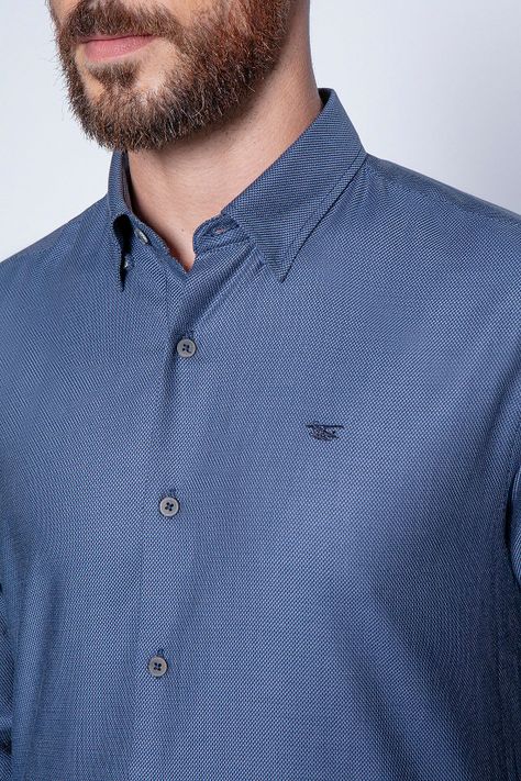 Camisa Smart Casual Fontana Navy-4