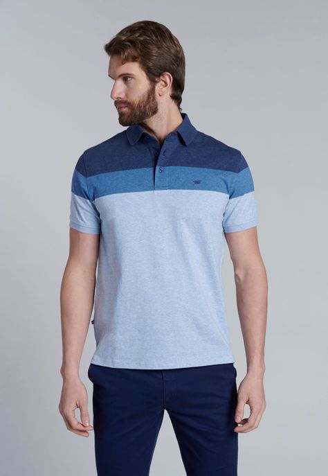 Polera Polo Rayas Baltimore Navy Melange-0