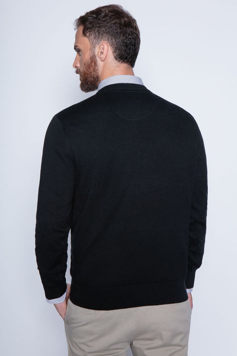 Sweater Round Neck Paris Black-1