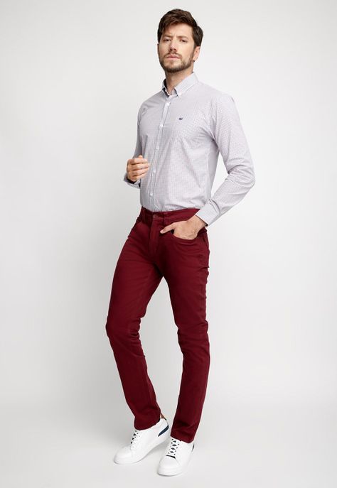 Pantalón St. Louis F Dk Red-3