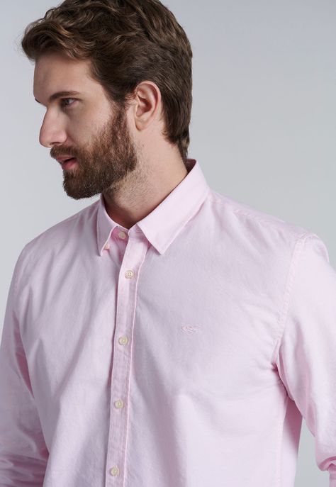 Camisa Sport Oxford Pink-2