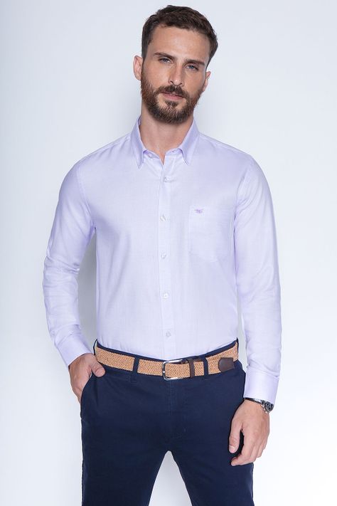 Camisa Smart Casual Boston Purple-0
