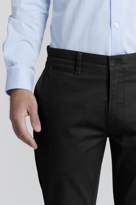 Pantalón Twill Slim /33 Business Black-2