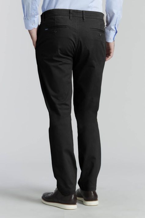 Pantalón Twill Slim /33 Business Black-3
