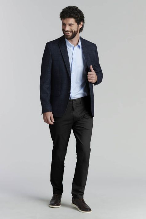 Pantalón Twill Slim /33 Business Black-4