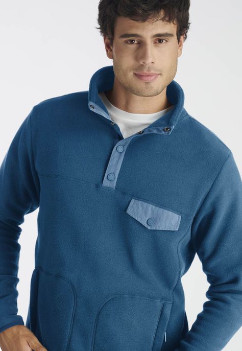 Fleece Tronador Casual Blue-2