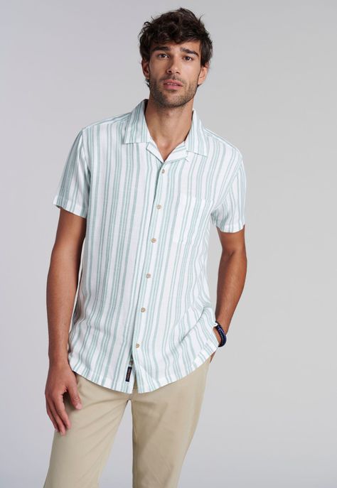 Camisa Listada Sport Fj Green-0