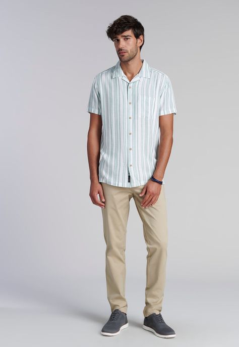 Camisa Listada Sport Fj Green-1