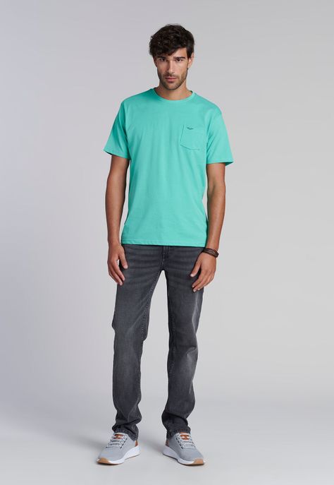 Polera Bolsillo Houston Lt Green-1