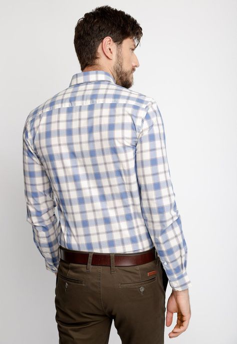 Camisa Checkered Harlem F Blue-1
