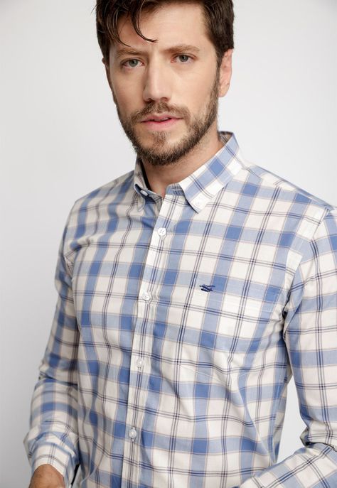 Camisa Checkered Harlem F Blue-2