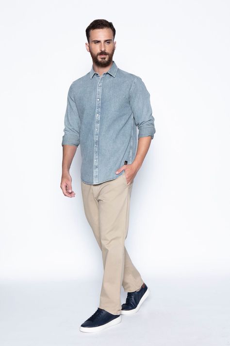 Camisa Denim Miami Fj Denim-3