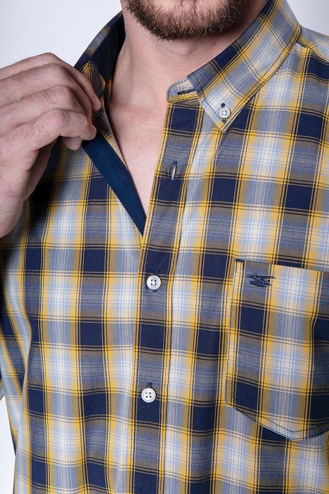 Camisa Cuadro Chicago F Mustard-4