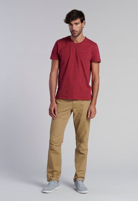 Polera V Neck Alaska Burgundy-1