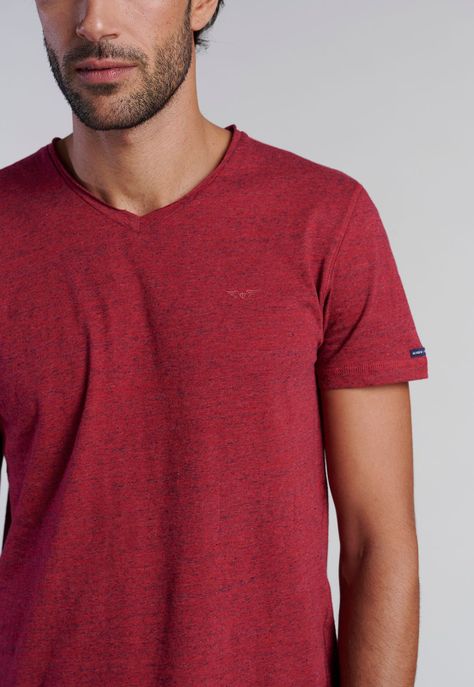 Polera V Neck Alaska Burgundy-2
