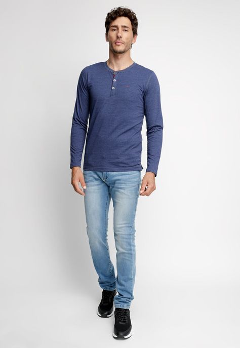 Polera Maryland Navy Melange-3