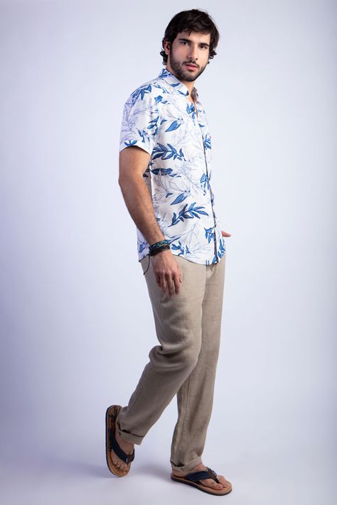 Camisa Estampada Memphis Fj Blue-2