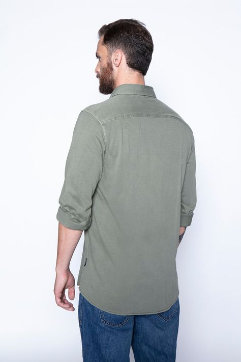 Camisa Jersey Garment Dyed F Green-1