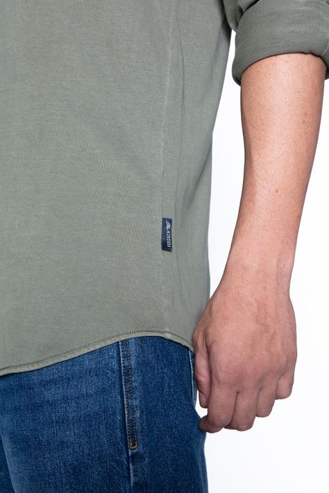 Camisa Jersey Garment Dyed F Green-4