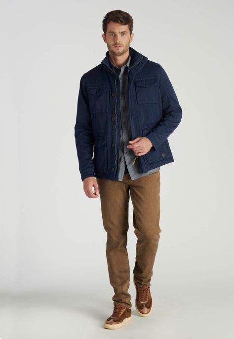 Chaqueta Washed Avant-Garde Navy-1