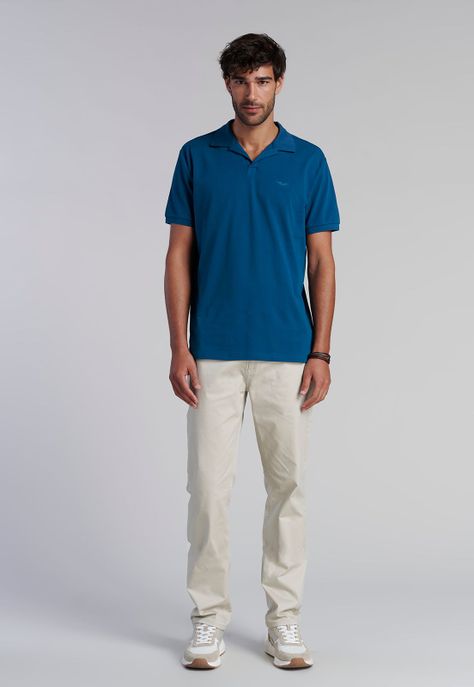 Polera V Neck Polo Delaware River-1