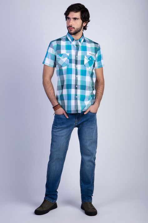 Camisa Checkered Nevada Fj Green-2