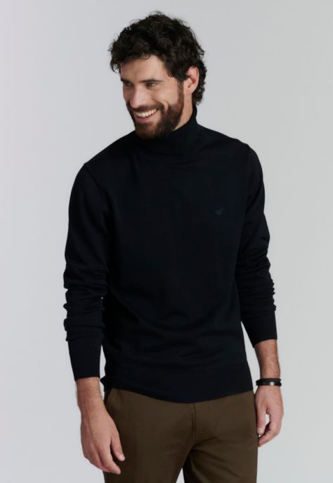 Sweater Turtle Neck F Smart Casual Black-0