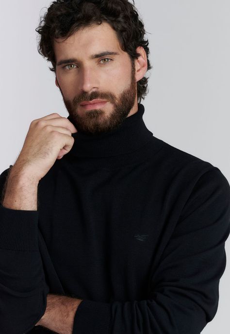 Sweater Turtle Neck F Smart Casual Black-2