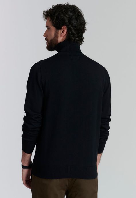 Sweater Turtle Neck F Smart Casual Black-3
