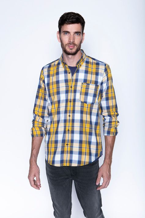 Camisa Check Colorado Fj Mustard-0