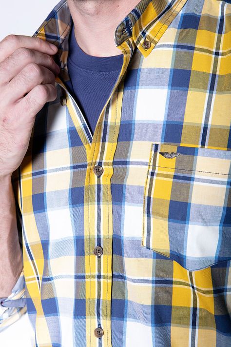 Camisa Check Colorado Fj Mustard-4