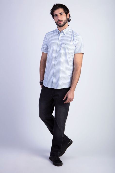 Camisa Listada Lancaster F Green-2