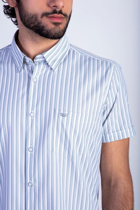 Camisa Listada Lancaster F Green-3