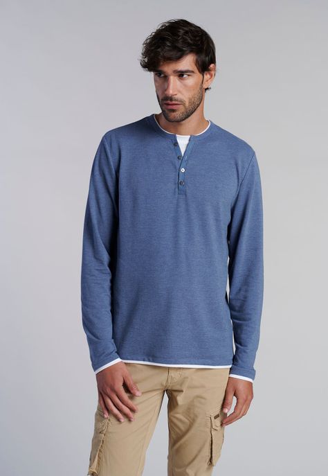 Polera Ml Dobel Indiana Navy-0