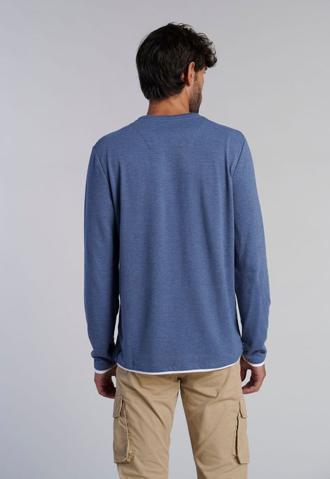 Polera Ml Dobel Indiana Navy-3