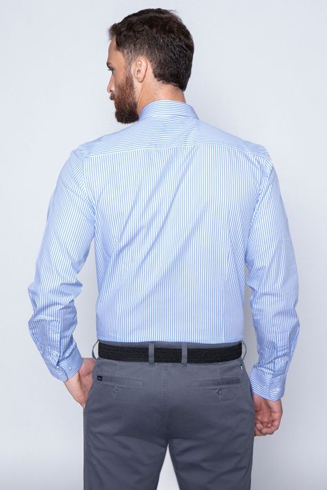 Camisa Striped Silver Sm Sky-1