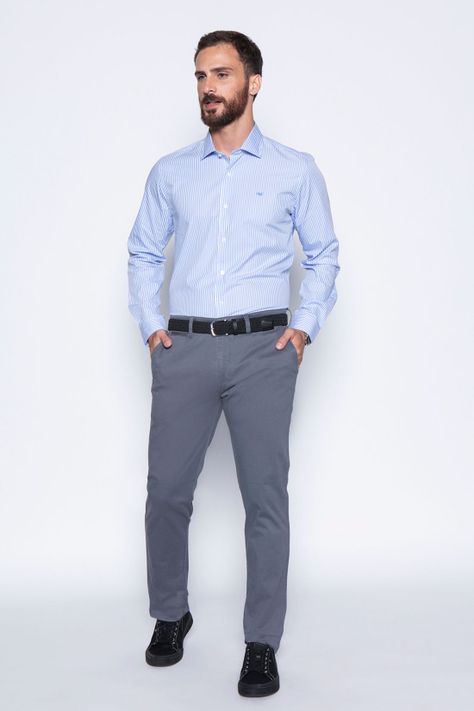 Camisa Striped Silver Sm Sky-3