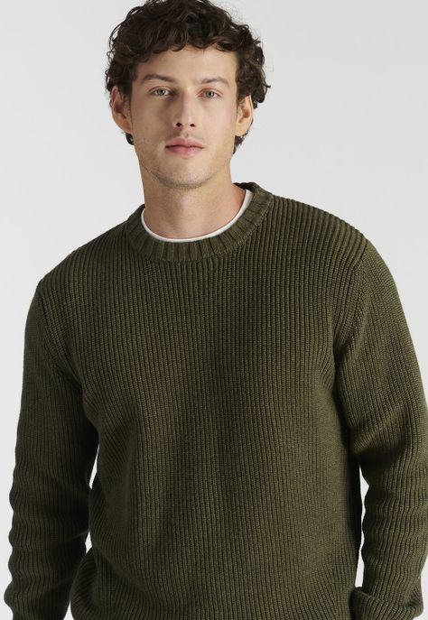 Sweater Laguna Heritage Green Melang-2