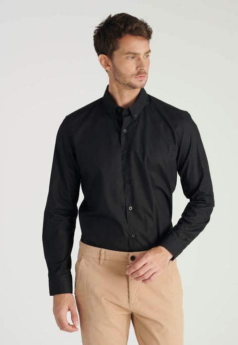 Camisa Oscar Business Black-0