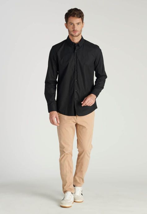 Camisa Oscar Business Black-1