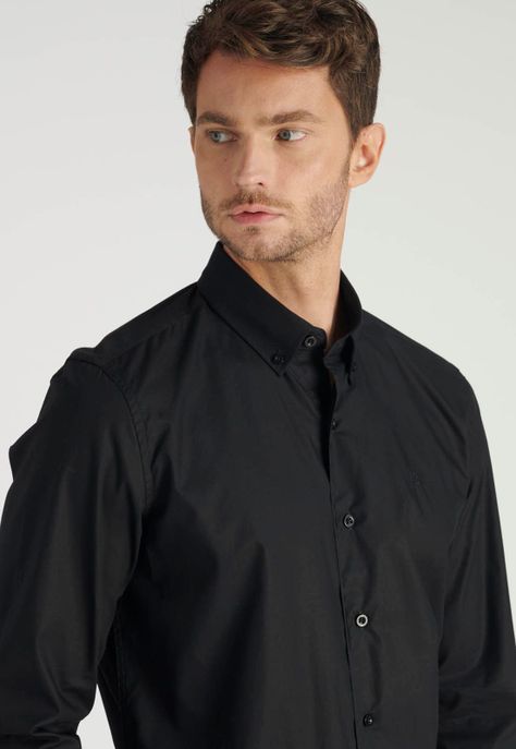 Camisa Oscar Business Black-2