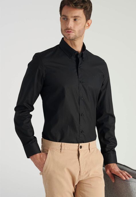 Camisa Oscar Business Black-4