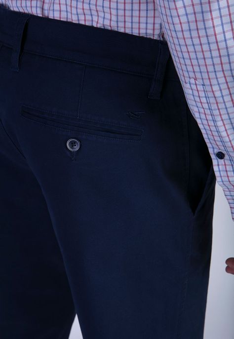 Pantalón Twill Without Pleats L/33 Dk.Blue-3