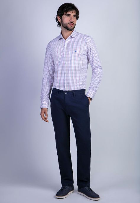 Pantalón Twill Without Pleats L/33 Dk.Blue-2
