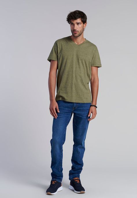 Polera V Neck Alaska Military-1
