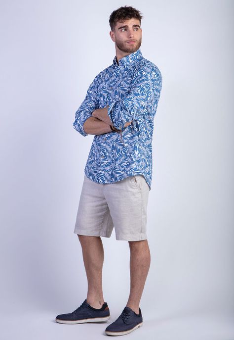 Camisa Estampada Vermont Fj Indigo-2
